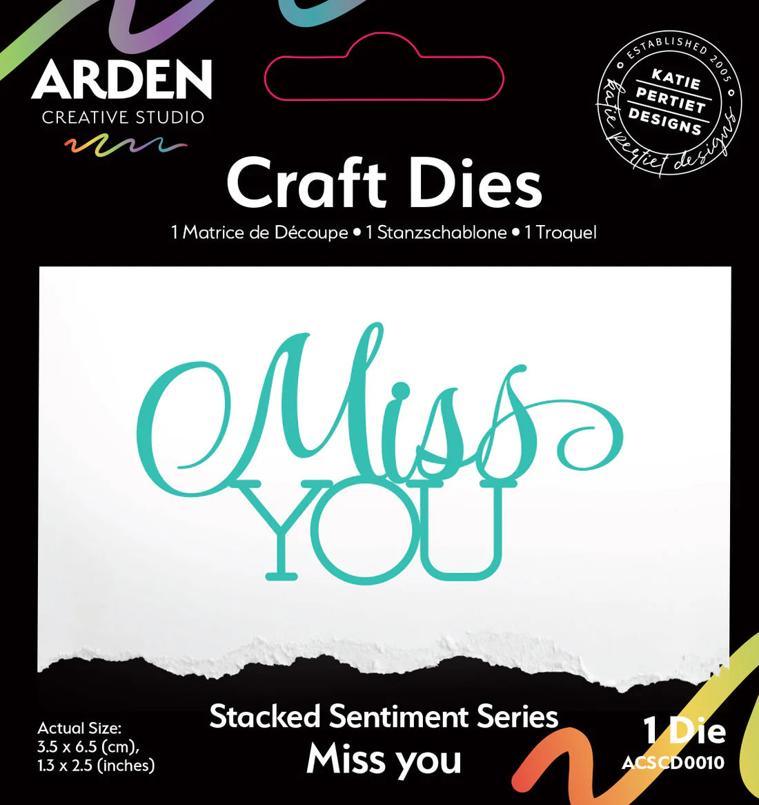 Arden Creative Studio - Stacked Sentiment Series - Miss You Craft Die